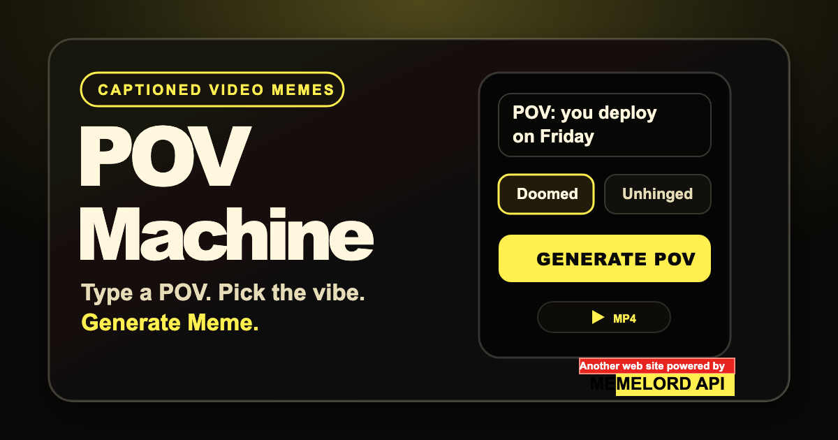 POV Machine